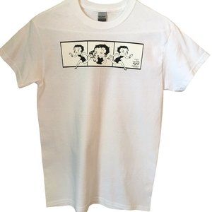 T Shirt Betty Boop Comic Strip Gildan Brand Size Unisex White Small NEW NWOT S